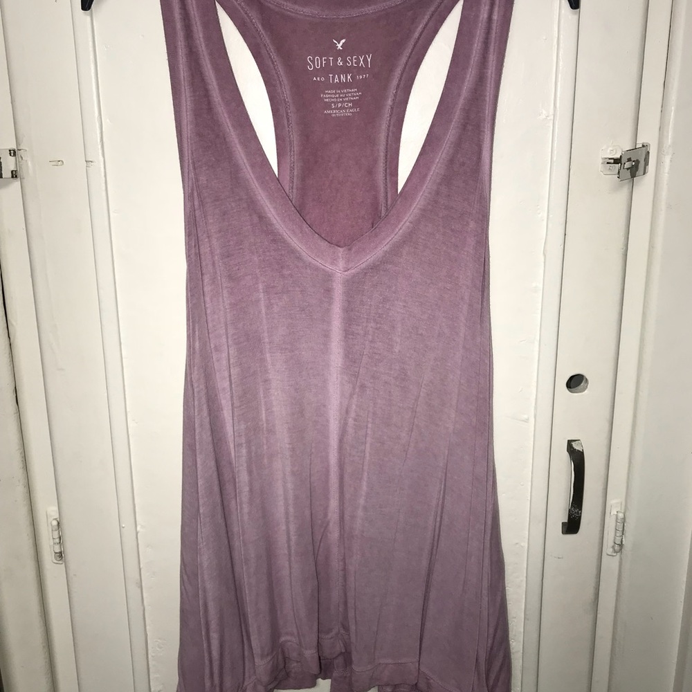 Pink v-tank top